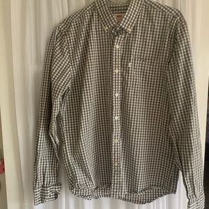 Men’s casual button up long sleeve shirt Size L